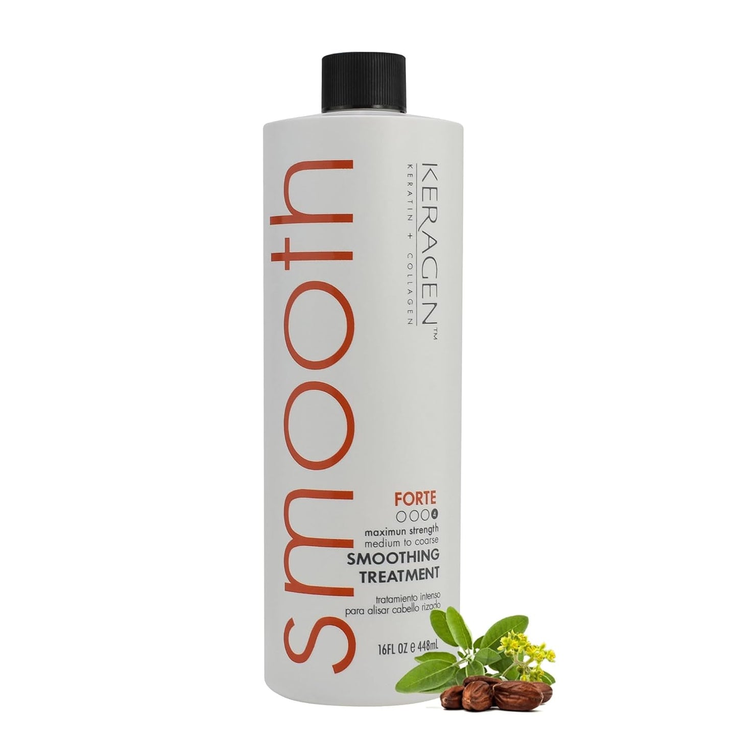 Keragen Brazilian Smoothing Keratin Hair Treatment - Sulfate-Free Blowout System for Dry, Damaged Hair | 16 Oz