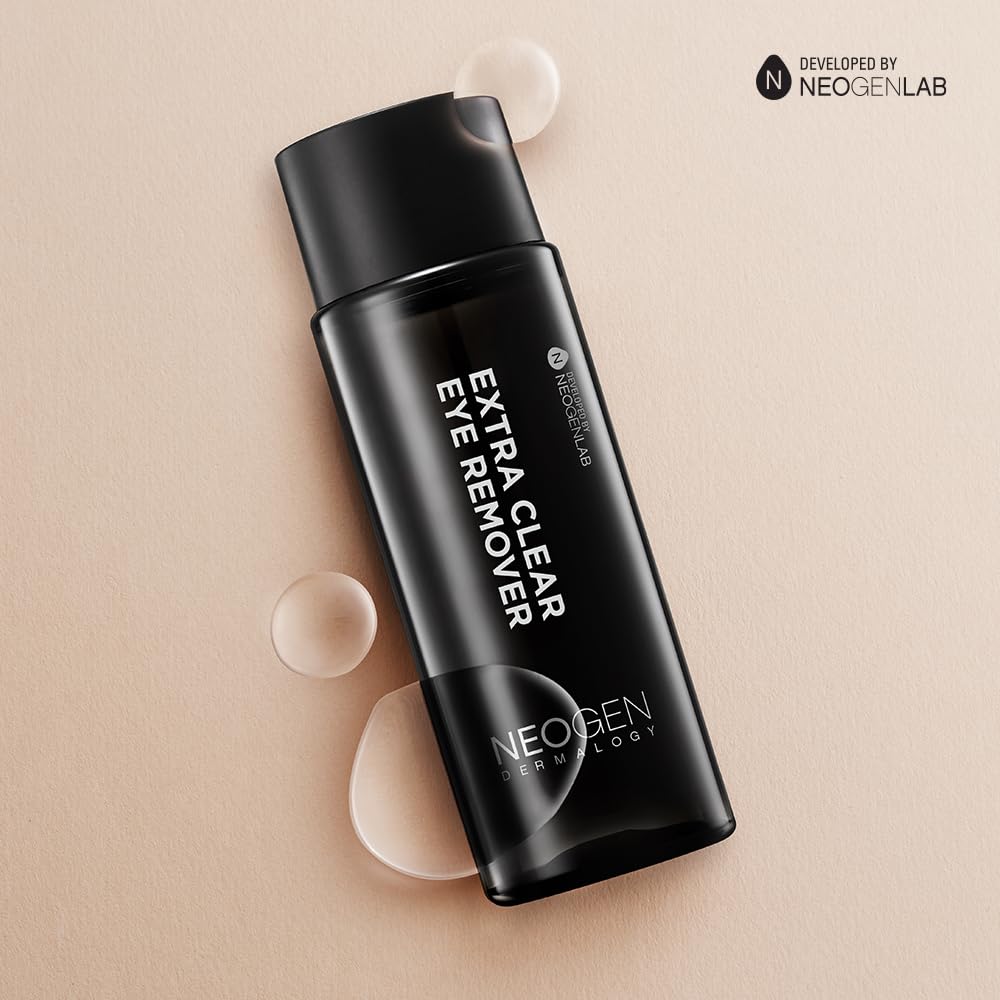 DERMALOGY by NEOGENLAB Extra Clear Makeup Remover, Gentle Eye & Lip Cleanser for Sensitive Skin, Removes Waterproof Makeup, K-Beauty, 1.69 fl oz (50 ml)