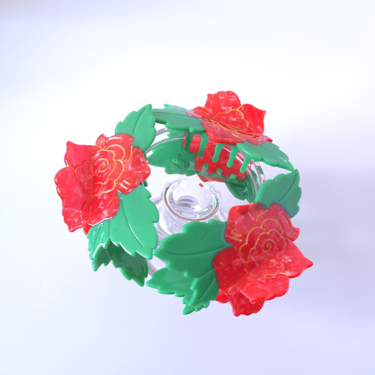 Cute Red Peony Hair Clips,Novelty Acetate Flower Claw Clip,Small Claw Clip for Women