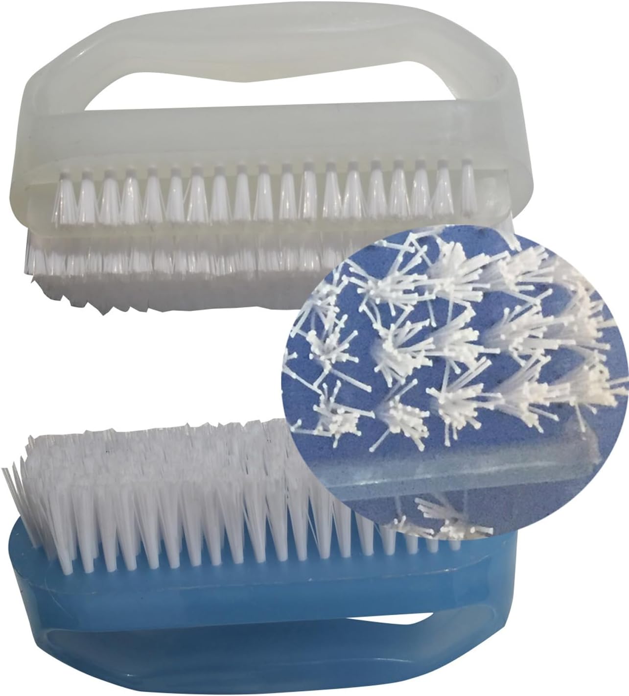 Nail Brushes Set - 4-Piece Soft Nylon Bristle Cleaning Tools for Hands, Fingers, Feet & Toes | Cuticle Cleaner Included