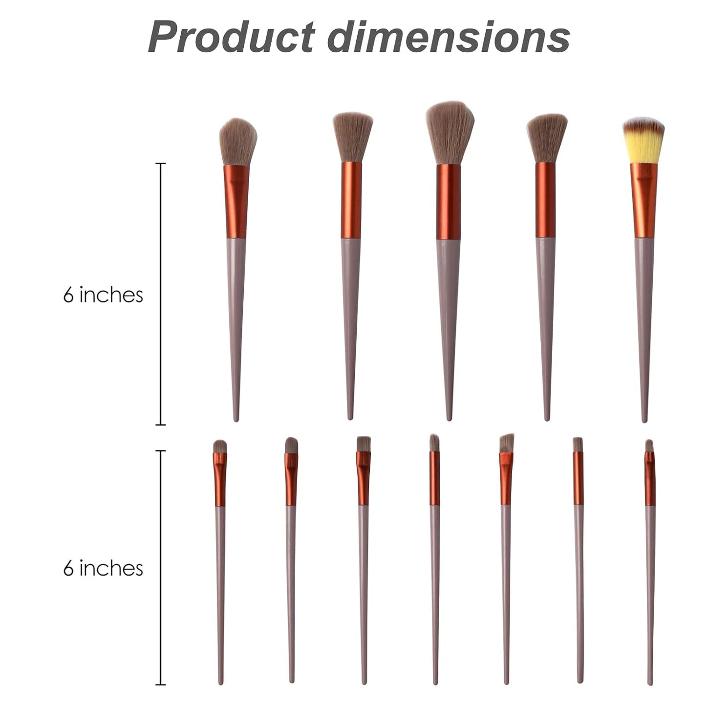 Makeup Brushes Set - 13 PCS Professional Brush Kit for Foundation, Eyebrow, Concealer & Eyeshadow | Pink Travel Essentials