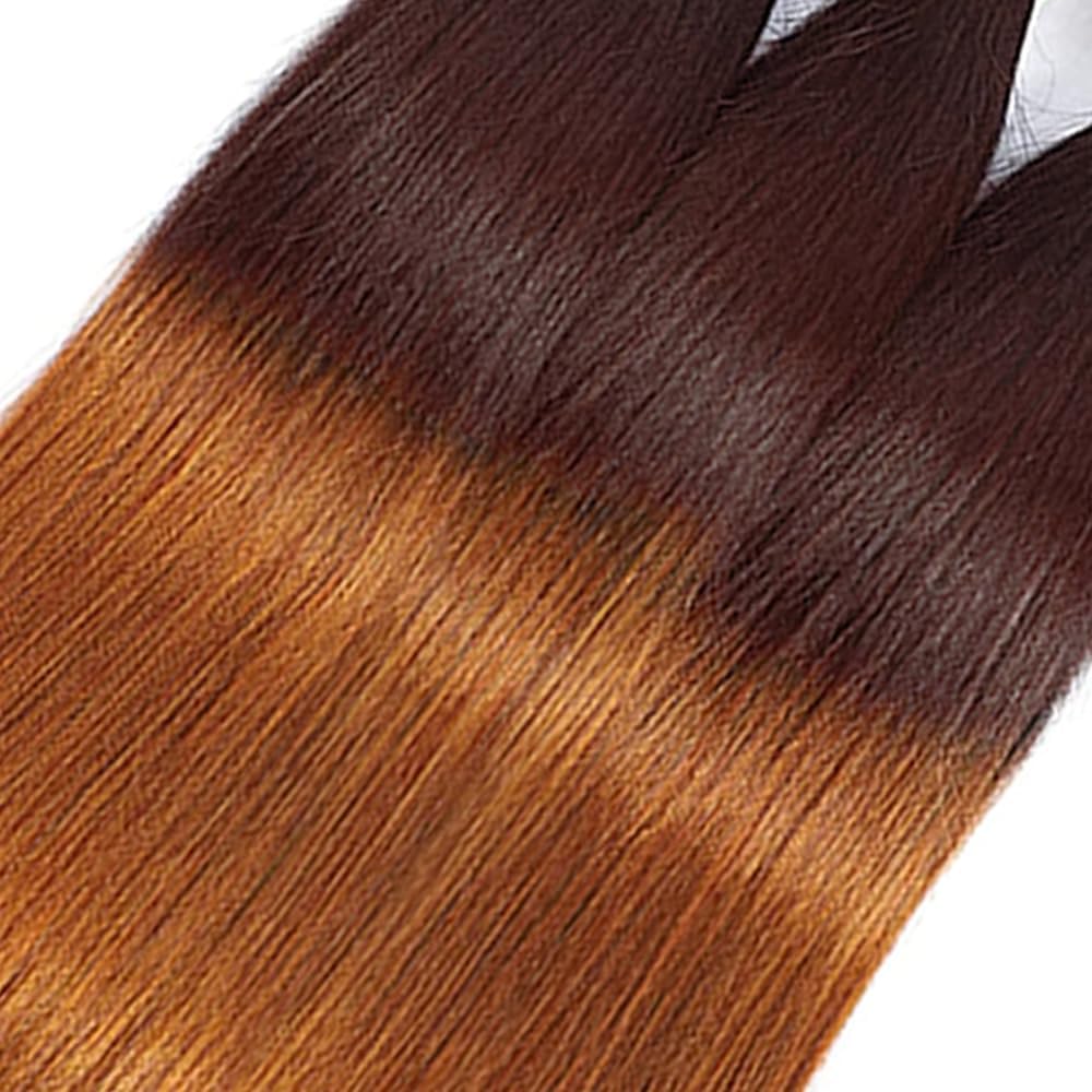28 30 32 inch GveoXvo #4 Color Bundles Brown Human Hair Bundle Ombre Bundle Human Hair Light Brown Straight Bundles 300g