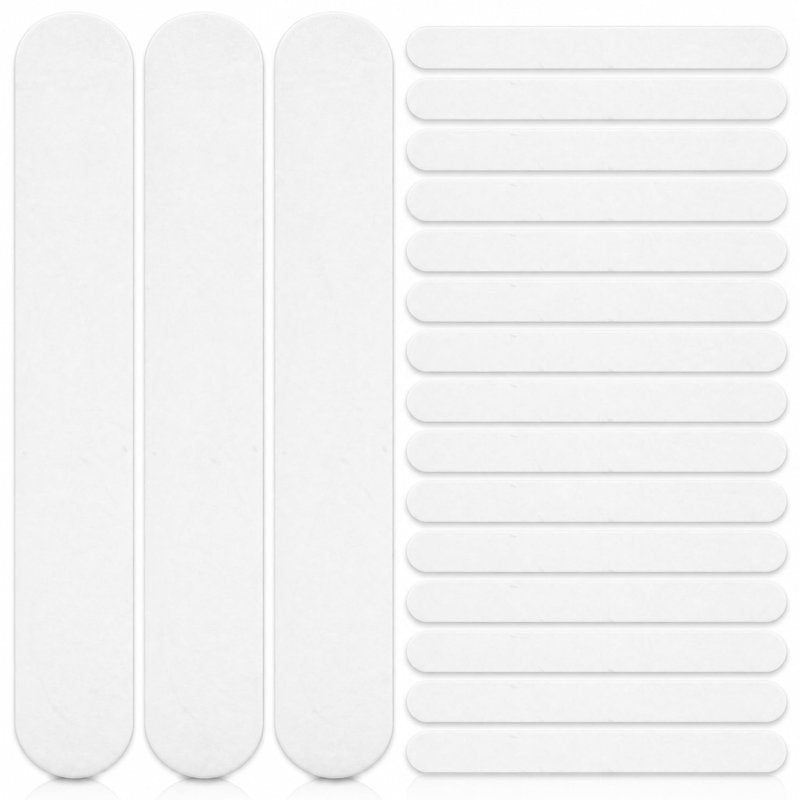 POPETPOP 25 Pack Tongue Depressors, Sturdy Plastic Tongue Scrapers for Oral Cavity Diagnostic, Reusable Flavored Depressors with Smooth Edge for Medical Laboratory Use (Clear)