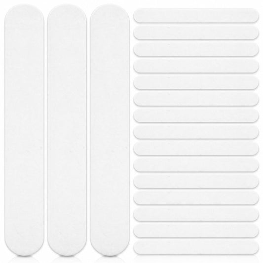 POPETPOP 25 Pack Tongue Depressors, Sturdy Plastic Tongue Scrapers for Oral Cavity Diagnostic, Reusable Flavored Depressors with Smooth Edge for Medical Laboratory Use (Clear)