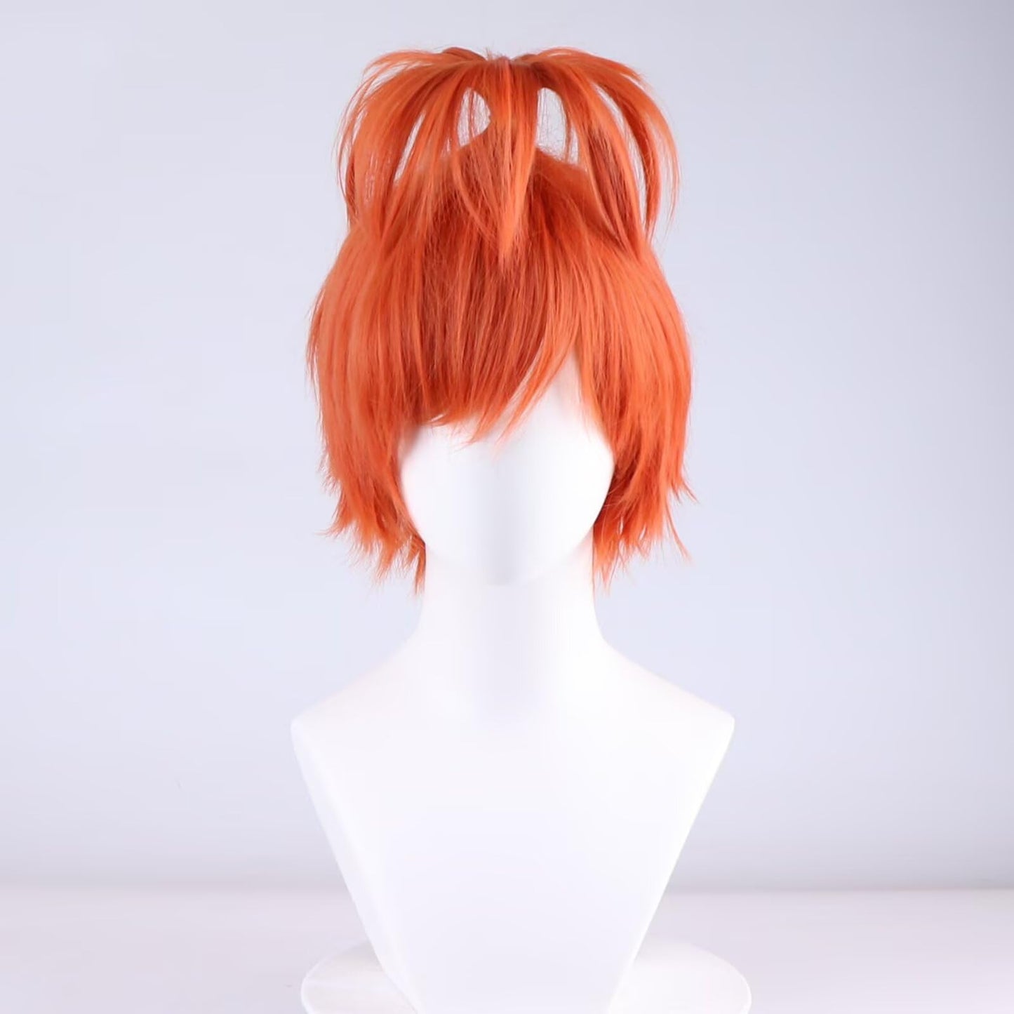 NiceLisa Orange Fashion Wig Short Fluffy Unique Style Prestyled Women Anime Halloween Party Wigs