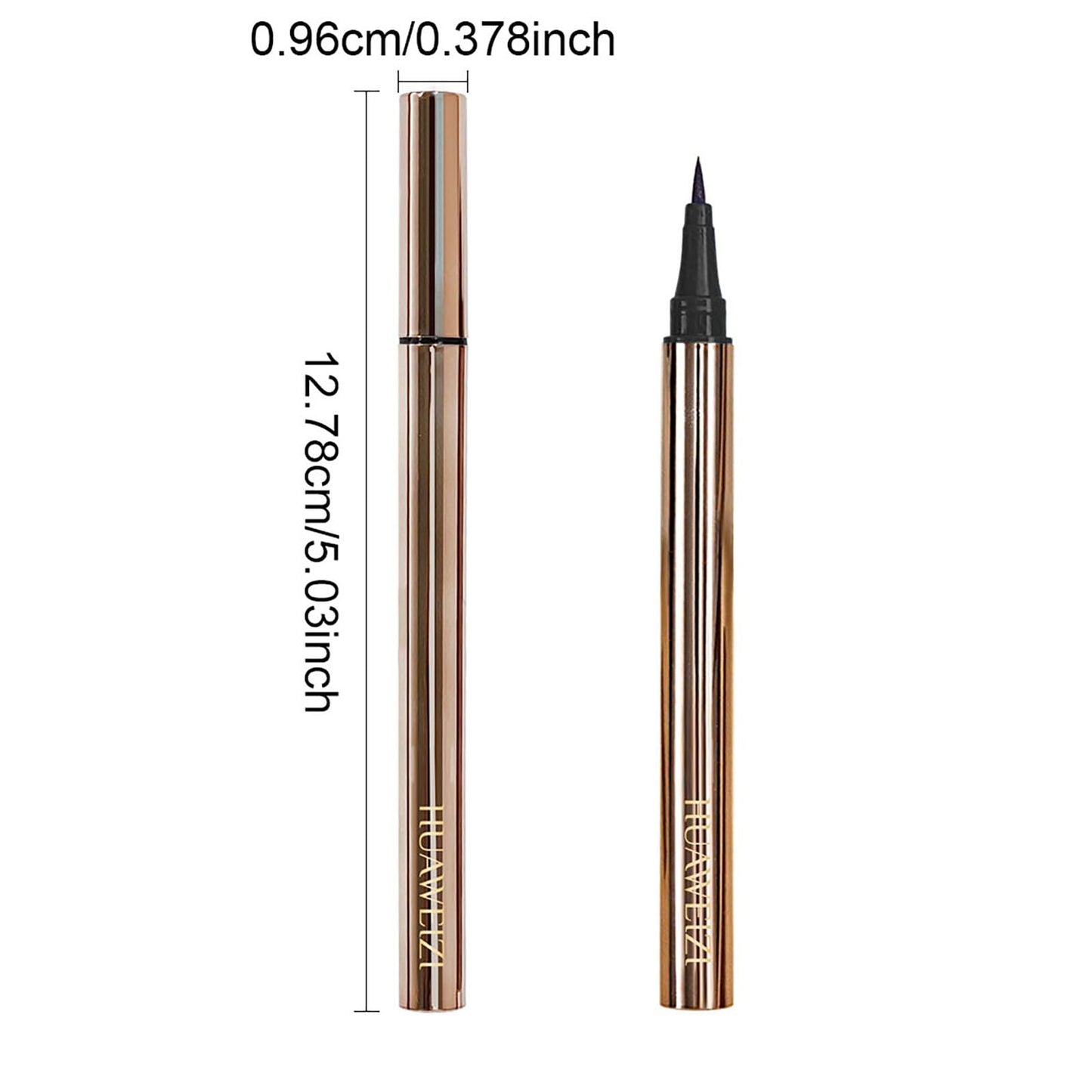 UKLXX 2 PCS Liquid Eyeliner, Black Matte Tint, Ultra Fine Tip, Lasting Pigment Eyeliner Pencil, Silky Smooth Formula, Quick Drying