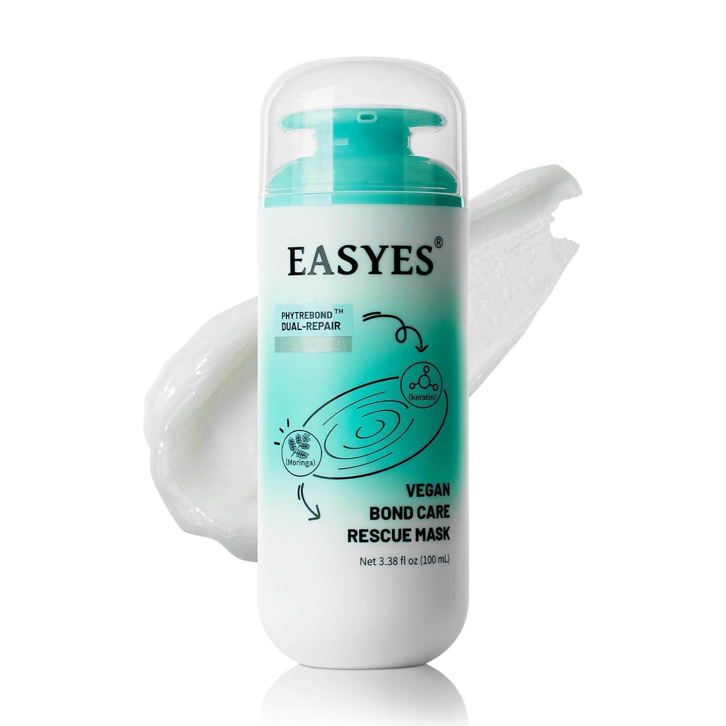 Vegan Bond Repair Hair Mask - Deep Conditioner with Peptides & Amino Acids | Hydrating Treatment for Damaged Hair