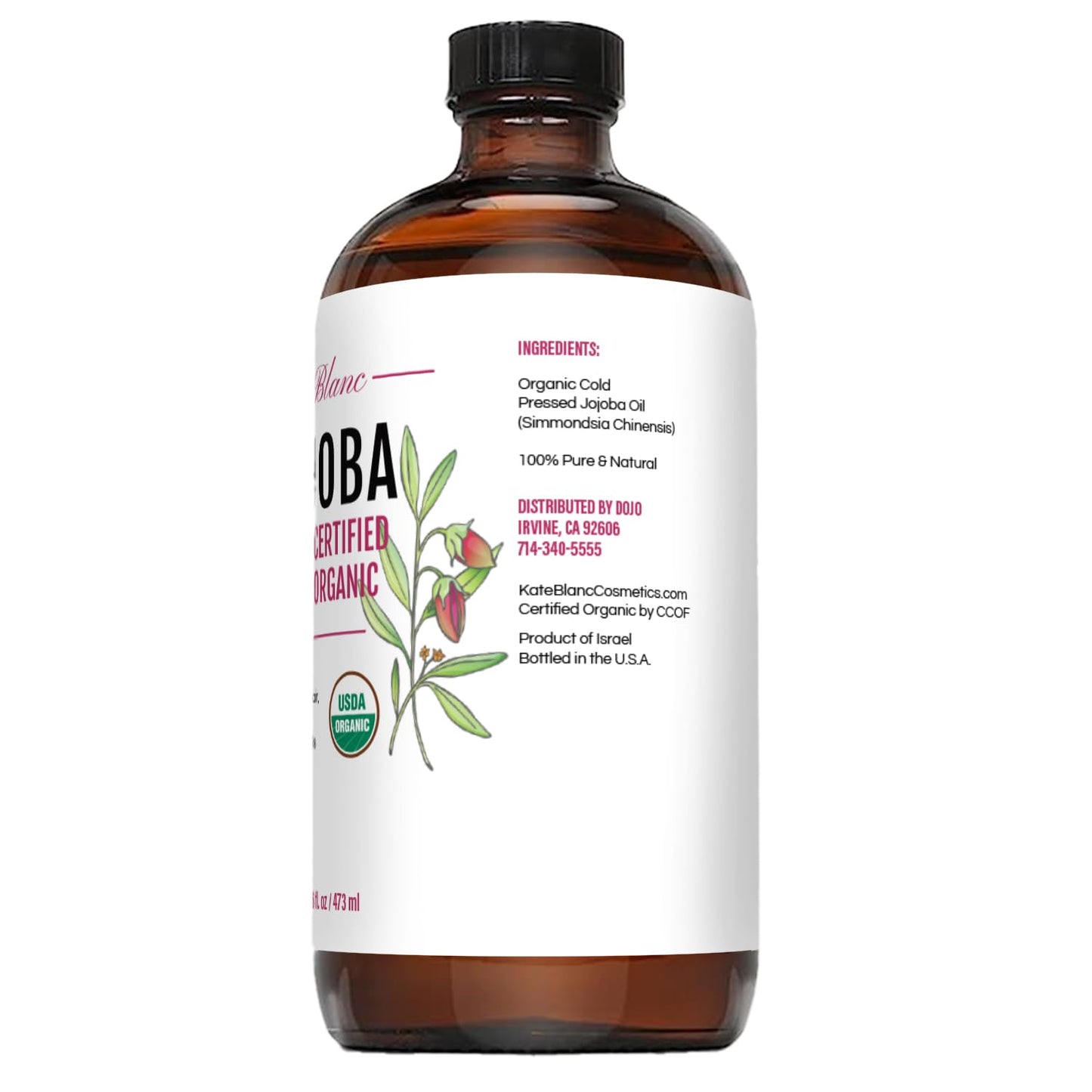 Jojoba Oil for Hair, Face & Skin - Organic & 100% Pure | 16oz Gua Sha Massage Oil