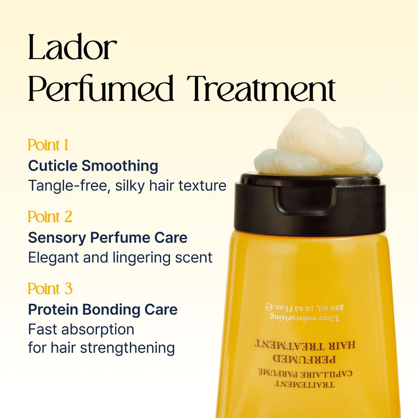 LA’DOR Perfumed Hair Treatment (HINOKI), Protein & Ceramides Nourishing Hair Mask for Damaged Hair, Softness & Long-lasting Scent, Conditioner for Dry, Frizzy, Korean Hair Care (12.85 Fl Oz / 380ml)