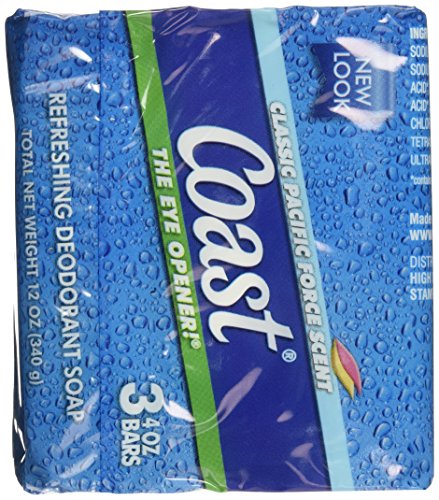 Coast Original Blue Bath Bar Soap - 3 Pack, 12 oz Total