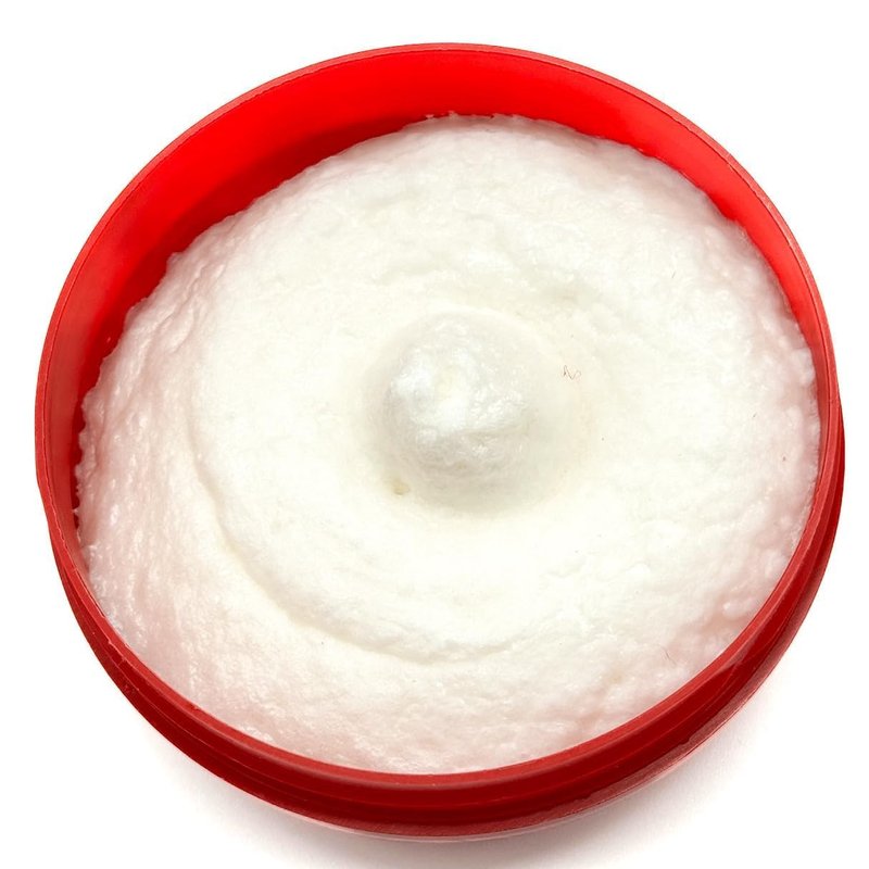 TFS Ciotola Rossa Semi‑Soft Shaving Soap – Classic Almond Scent – 125 ml / 4.2 oz – Rich Vegetable‑Based Lather – Reusable Tub – Crafted in Torino, Italy (Since 1945)