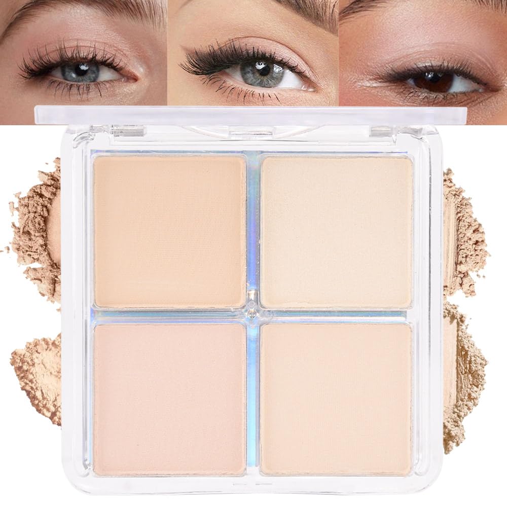 Eye Shadow Palette for Older Women - 6 Colors, High Pigment, Mini Travel Size | Green Eyes, Nude Pink, Rose Gold
