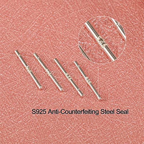 EOKOW Ear Piercing Gun Kit Black - Reusable Piercing Tool with 12 Color Diamonds, 10 S925 Silver Sticks, Stainless Steel & Safe Home Salon