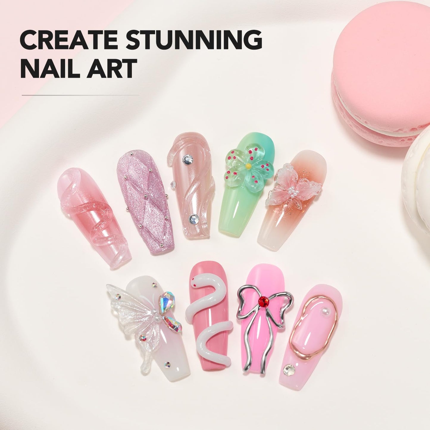 Clear 3D Sculpting Gel for Nail Art - Non-Sticky Hard Builder Gel, 15g for Carving & Molding