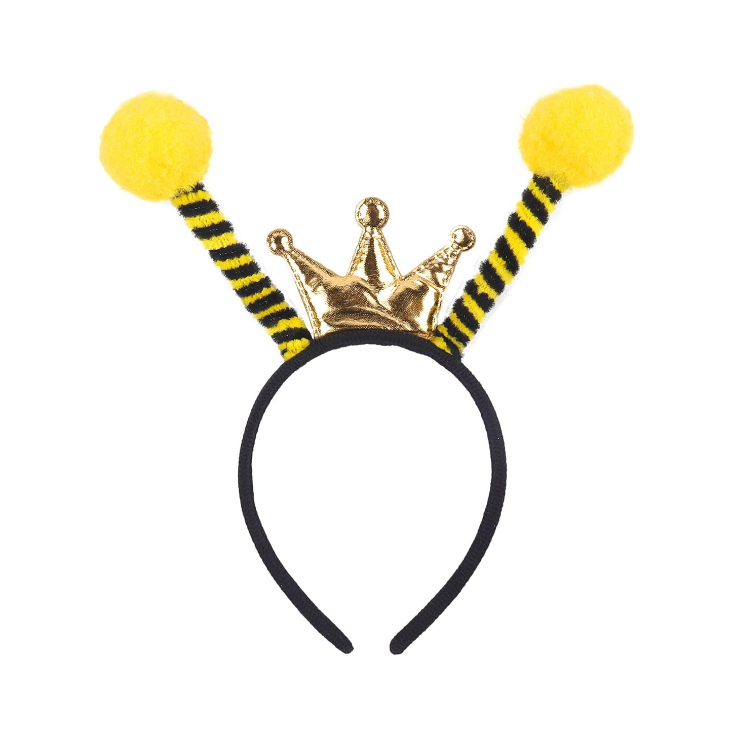 SARATA Bee Headband Bug Antenna Headband for Party Favor, Yellow Bee Antenna Headbands for Halloween, Christmas
