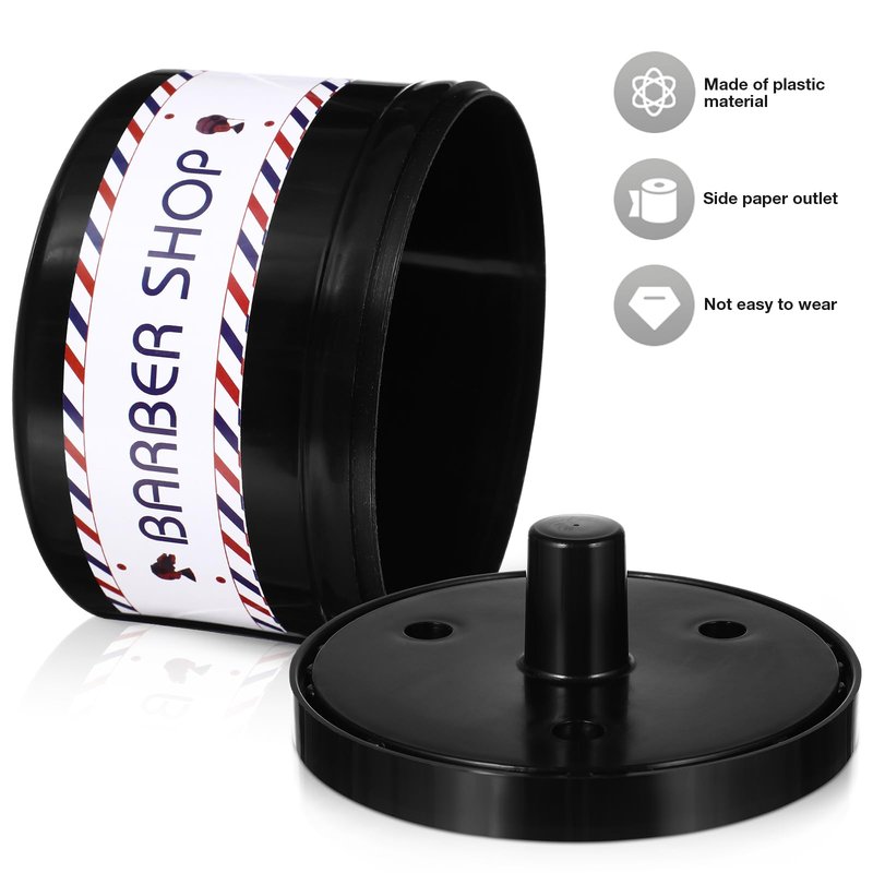 Uonlytech Neck Strip Paper Dispenser Box 4.92X4.92X3.74In Barber Neck Strip Holder with Easy for Salon Hairdressing and Personal Care