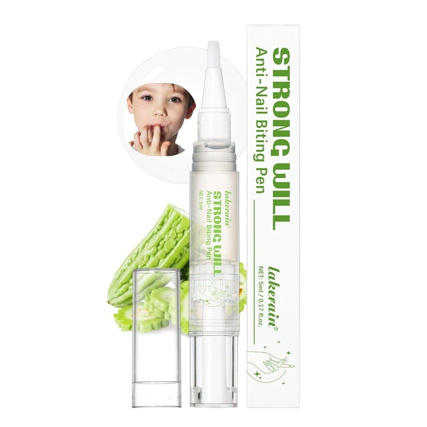 Anti-Nail Biting Pen - Bitter Taste Nail Polish & Nail Hardener | Habit Aid for Kids & Adults