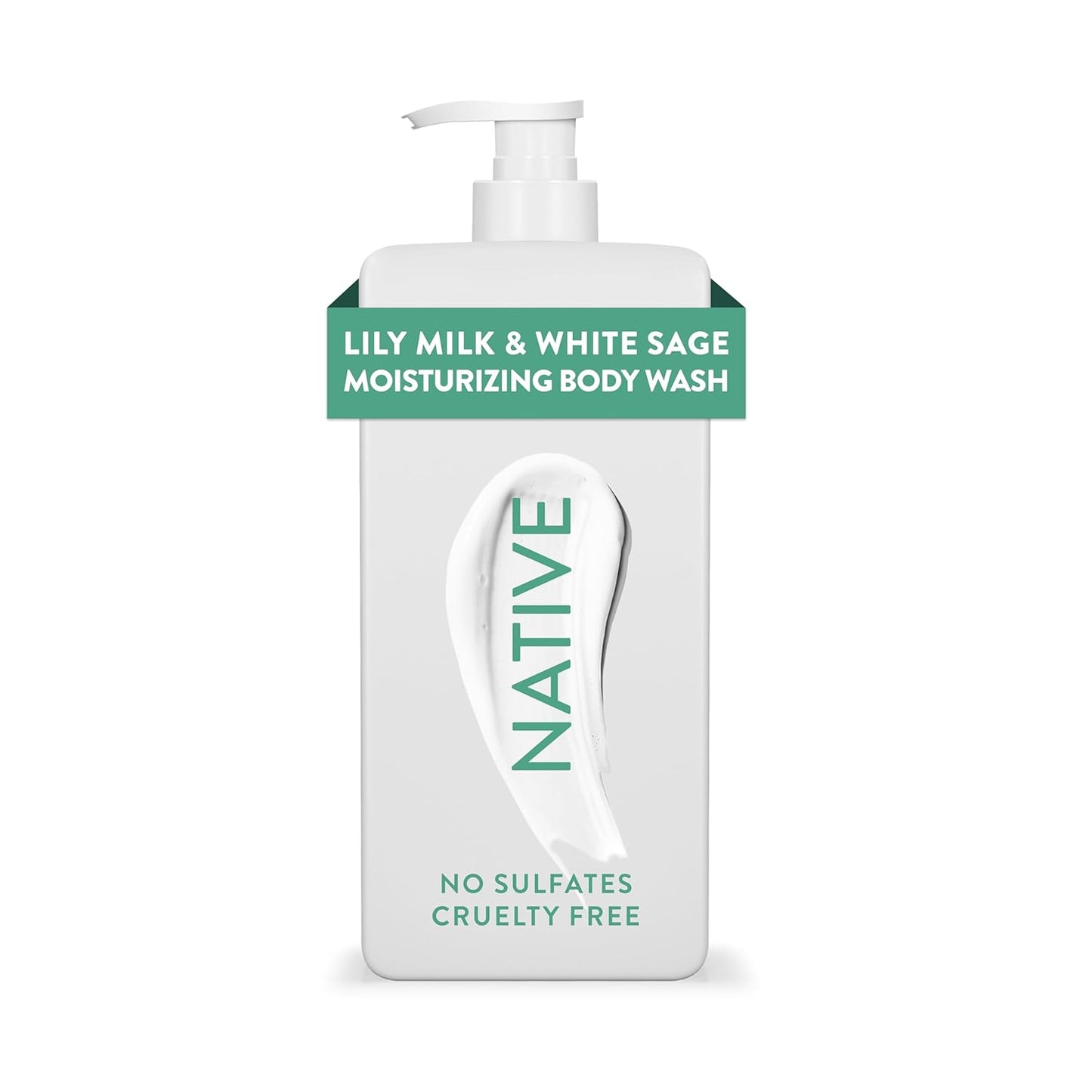 Moisturizing Body Wash - Naturally Derived Ingredients | Sulfate, Paraben & Dye Free | Night Jasmine & Walnut, 18 oz