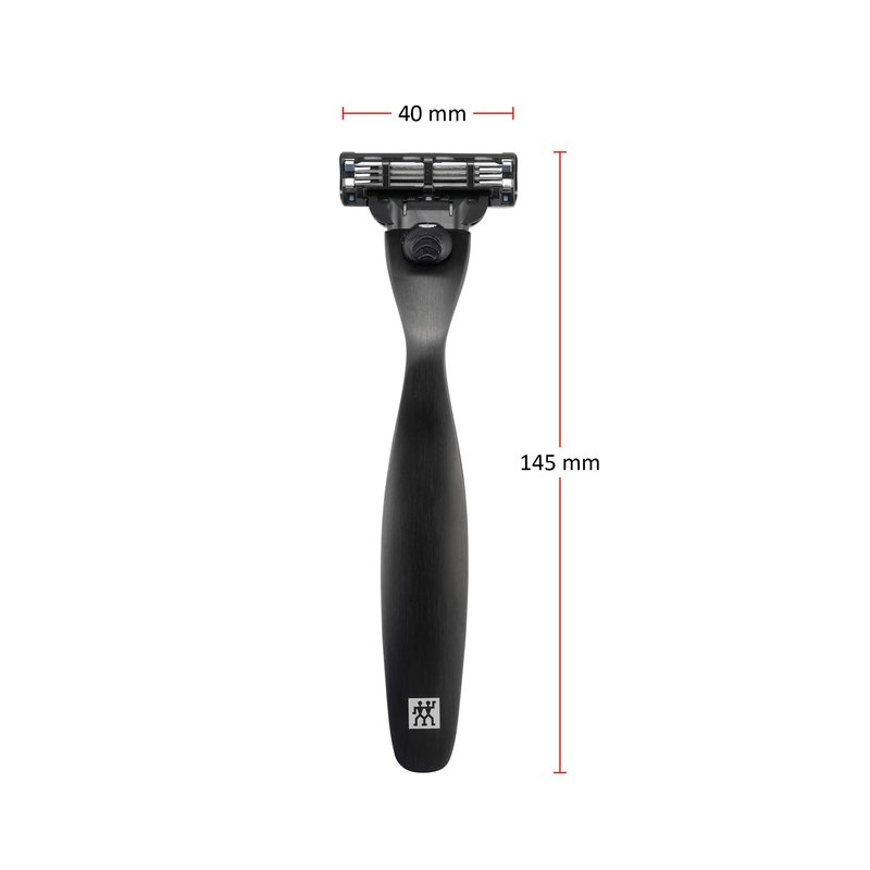 ZWILLING Beauty TWINOX Men’s Facial Razor, Matte Black