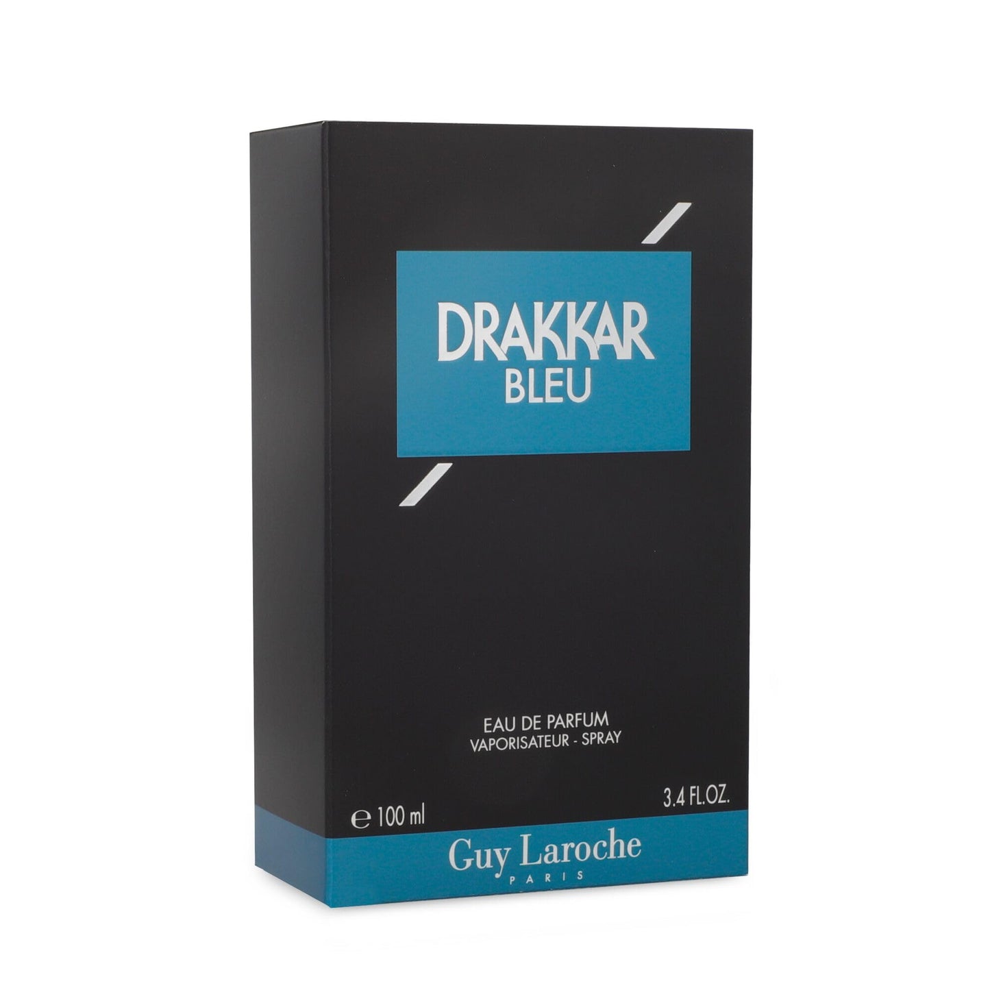 Guy Laroche Drakkar Bleu - Iconic Designer Fragrance - Powerful, Aquatic & Fresh Eau de Parfum - Aquatic Fougère - Long Lasting Mens Cologne - Day and Evening Scent 3.4 Fl Oz