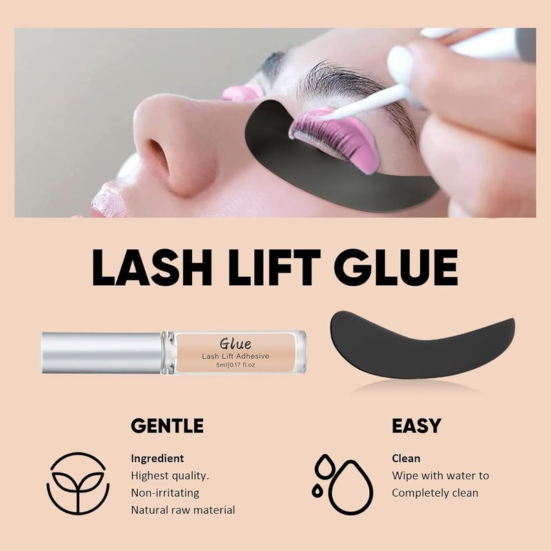Libeauty Lash Lift & Color Kit - DIY Brow Lamination with Quick Lifting Perming & Voluminous Coloring | Complete Tools for Home & Salon Use
