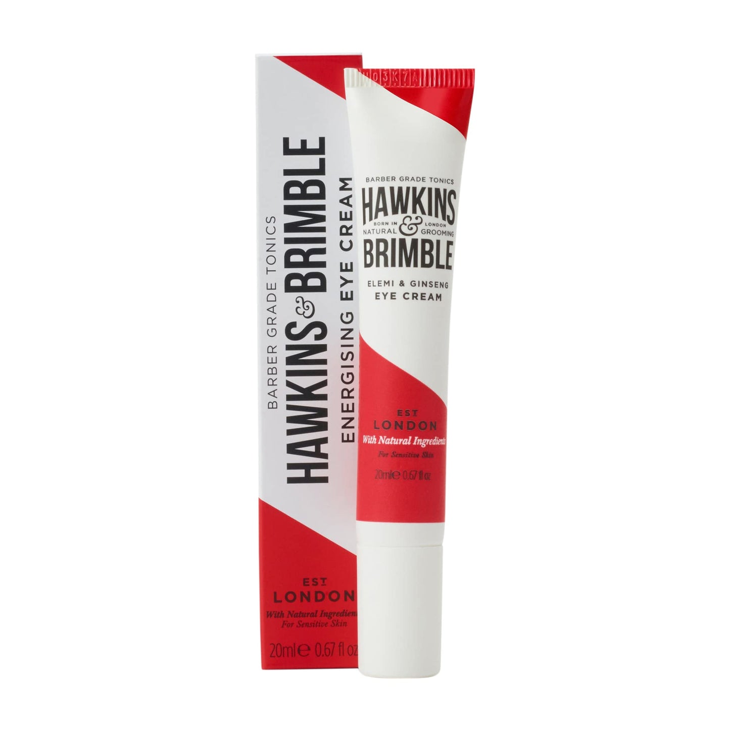 Hawkins & Brimble - Under Eye Cream for Mens, 20ml - Mens Dark Circles Eye Cream - Eye Repair Cream for Puffy Eyes, Energising, Hydrating, Anti Ageing & Anti Wrinkle - Late Night Recovery 40's & 50's
