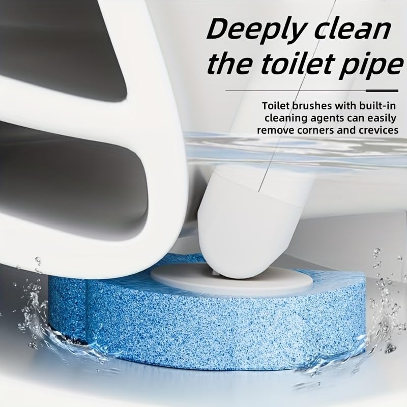 Dexmary Disposable Toilet Brush with 24 Replacement Heads