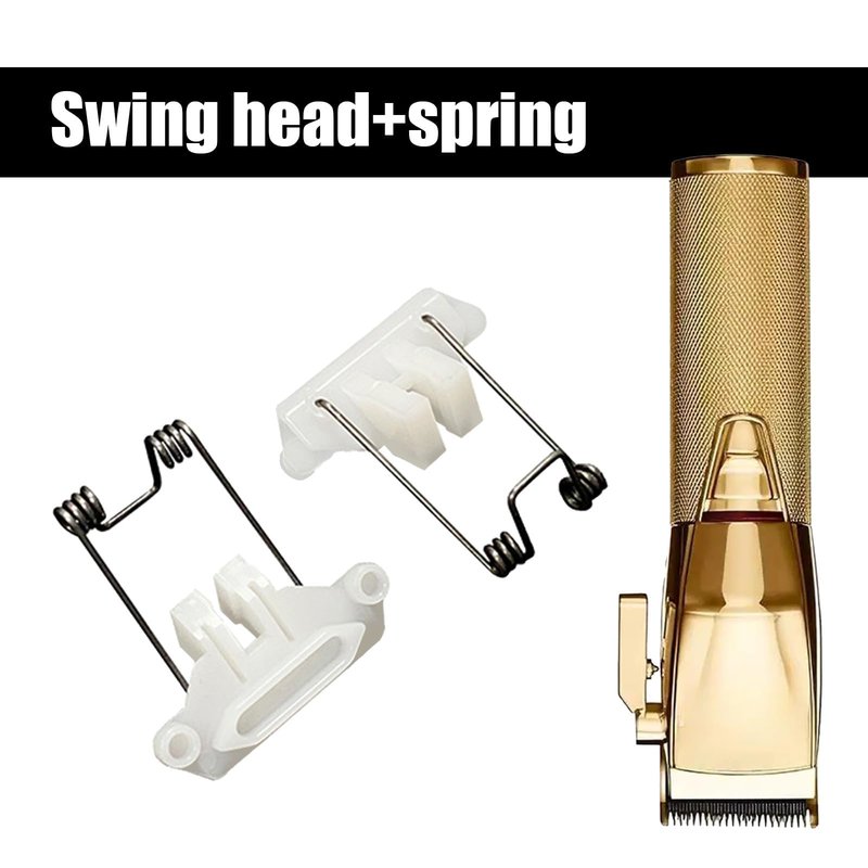 CZMZHFC 2 Sets Hair Clippers Spring Tension and Cam Follower Swing Head fit for Babyliss 870 Series Hair Clipper Head Spring (2 X Swinging Spring 2 X White Cam Follower)