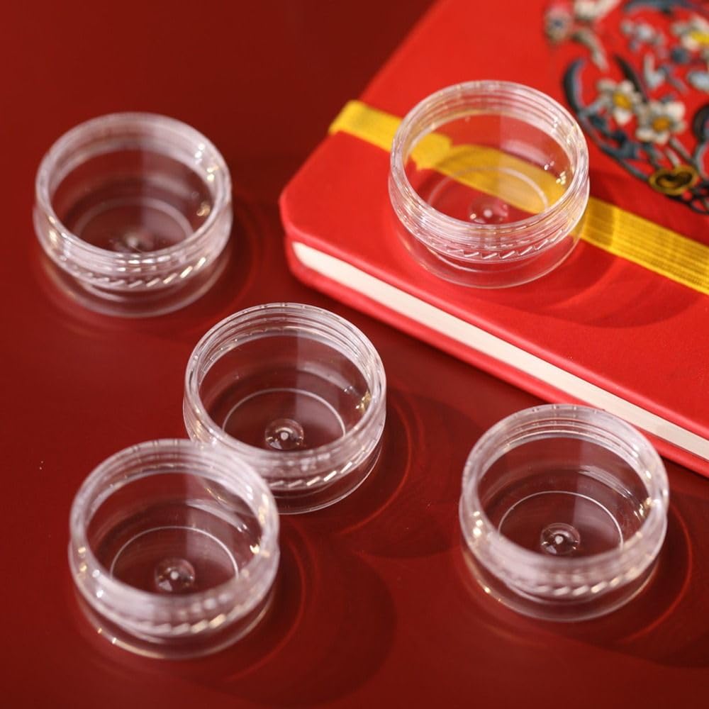 Clear Cream Jar Sub-bottling Mini Multi-purpose Cosmetics Empty Bottle Empty Plastic Small Round Jars Women(5g)