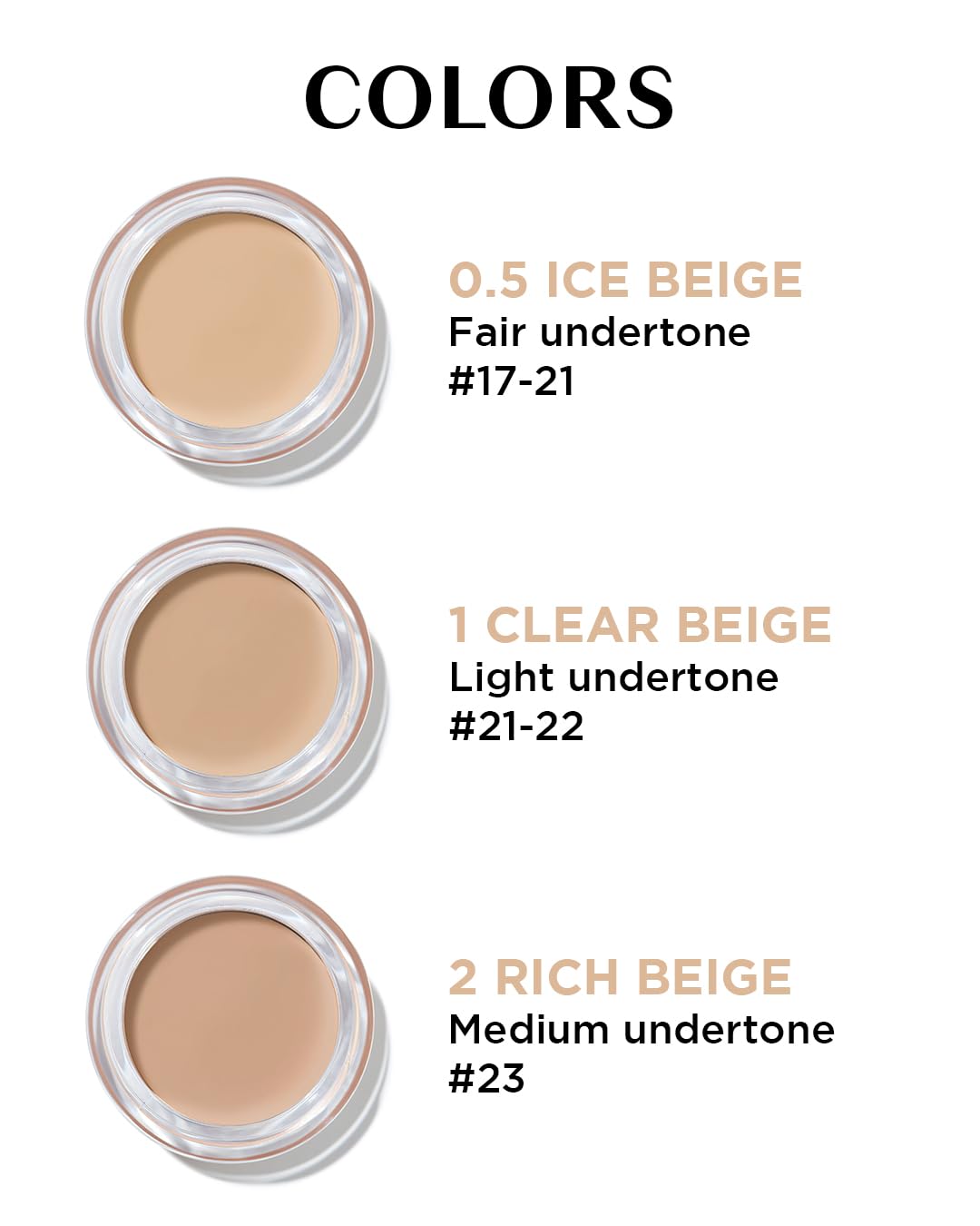 THESAEM Cover Perfection Pot Concealer - Intensive Coverage Balm for Dark Circles & Blemishes | 0.14oz - Clear Beige for Fair to Medium Skin Tones