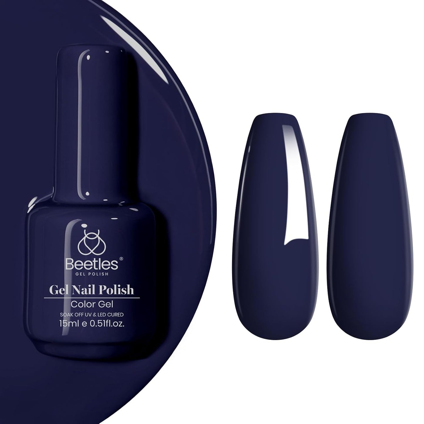 Beetles Mauve Gel Nail Polish - Dusty Rose Pink Purple UV Soak Off | 15ml Long Lasting Glossy Finish for Salon & Home