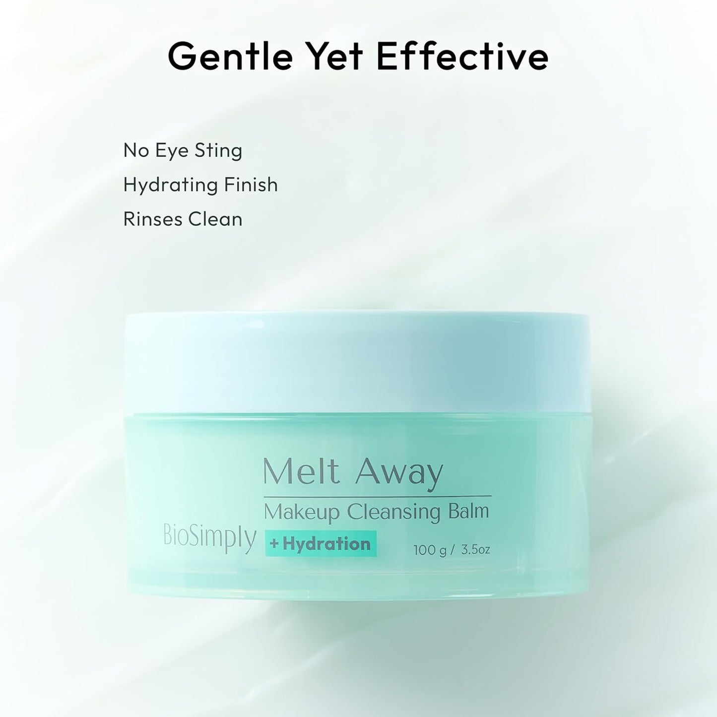 BioSimply Makeup Cleansing Balm - Hydrating Makeup Remover with Hyaluronic Acid | 3.5oz / 100g