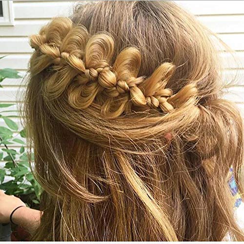 DIGUAN 5-Strand Braided Headband, Synthetic Plaited Hairpiece - Caramel Brown