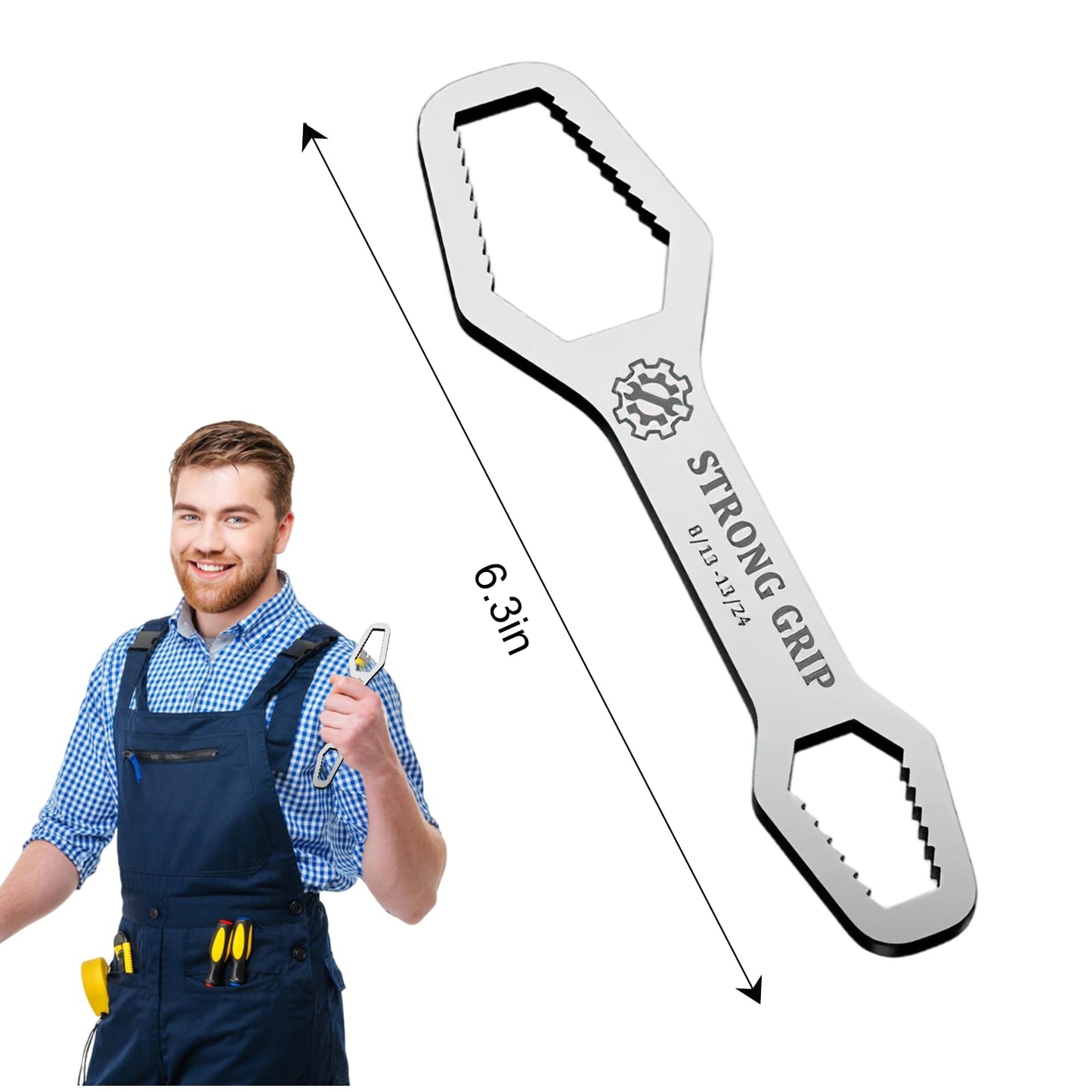 Multi Size Wrench Universal Hand Tool Compact Wrench For Nuts And Bolts Small Portable Tool For Home Repair And Daily Tasks