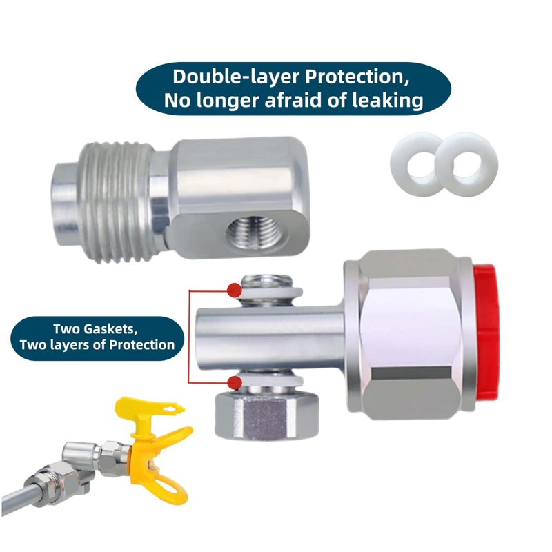 3 Pack 235486 7/8" Airless Spray Gun Swivel Joint |180° Rotation | Compatible with Graco/Wagner/Titan Sprayers,High Pressure, Leak Resistant, and Adjustable,3600PSI Maximum Working Pressure