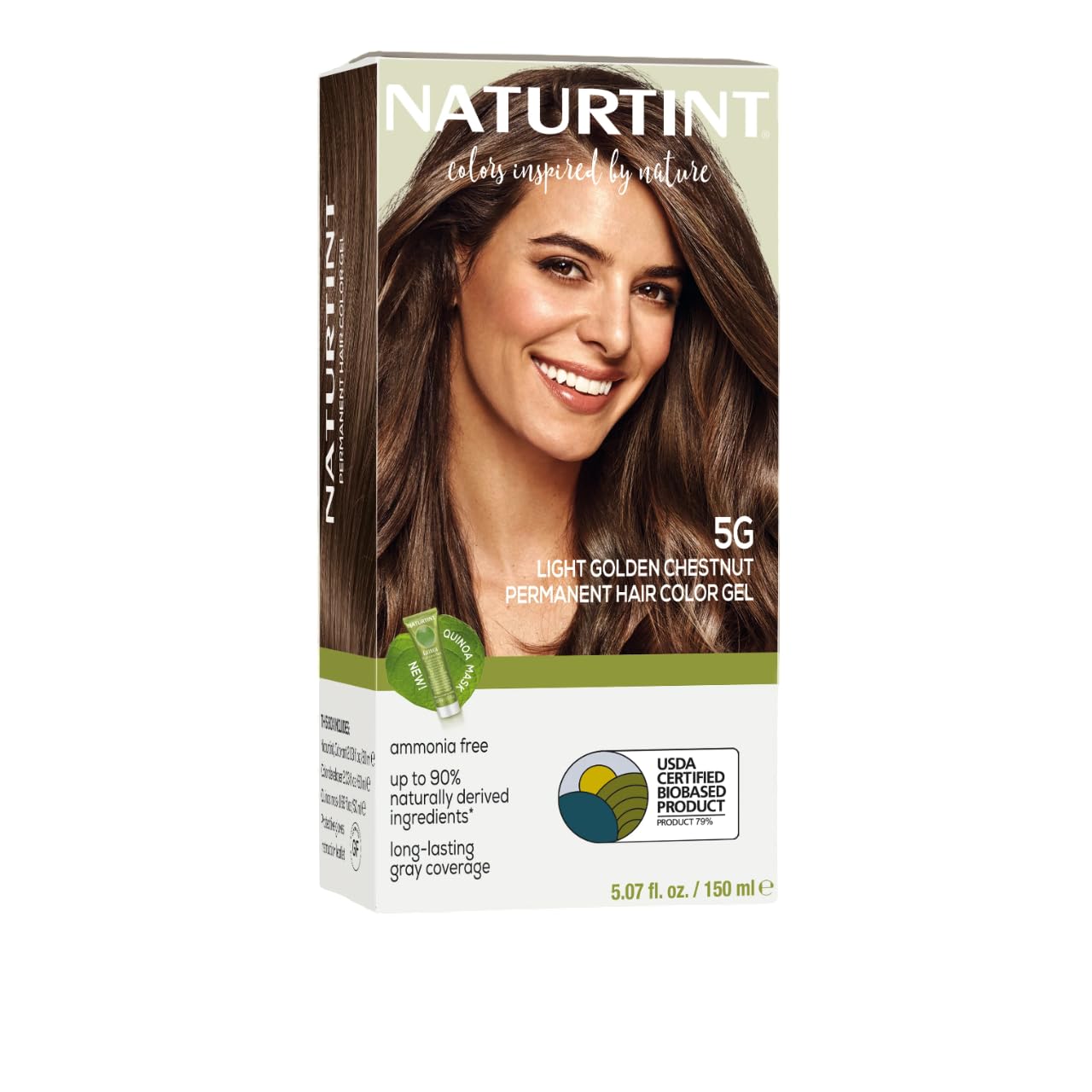 Naturtint 7N Hazelnut Blonde Permanent Hair Color | Ammonia-Free, Vegan, 100% Gray Coverage, Long-Lasting Results