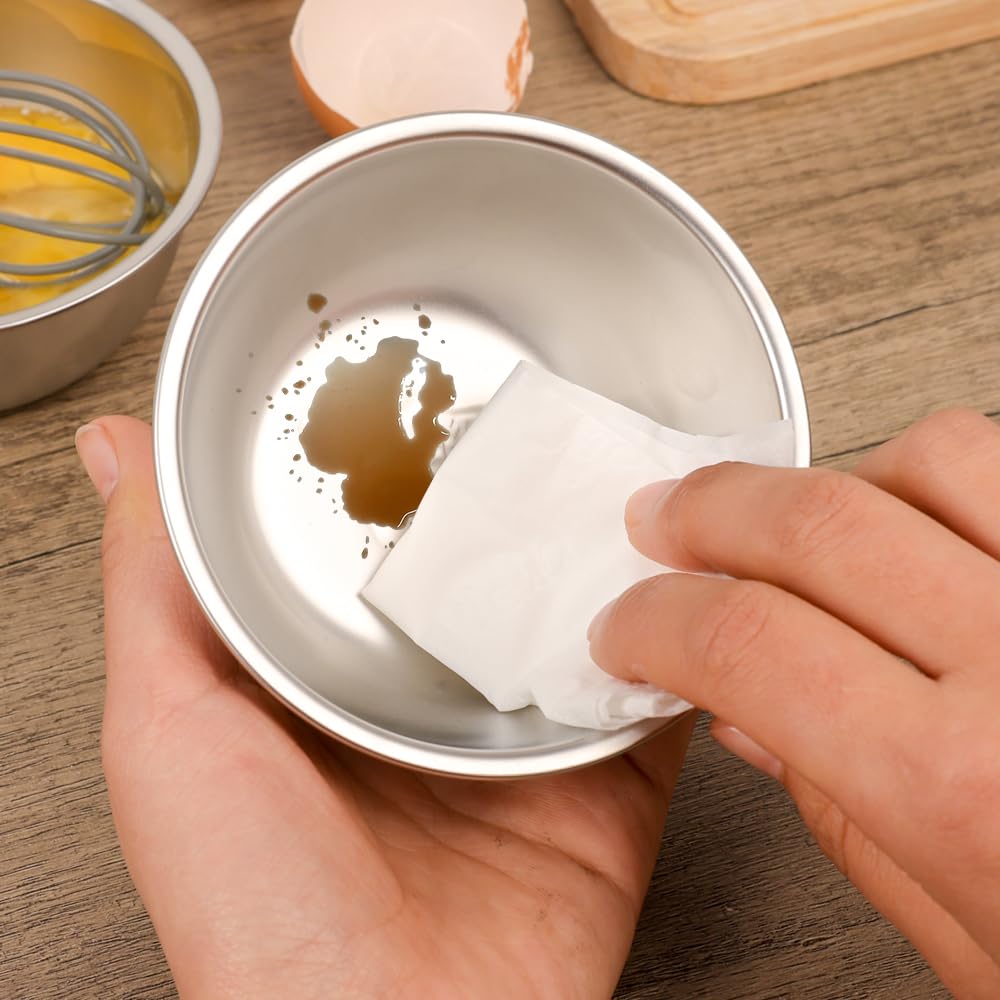 304 Stainless Steel Steamed Egg Bowl With Lids Household Kitchen Tableware Fruit Salad Dessert Soup Bowl Food Container,10 * 5.3 * 5cm