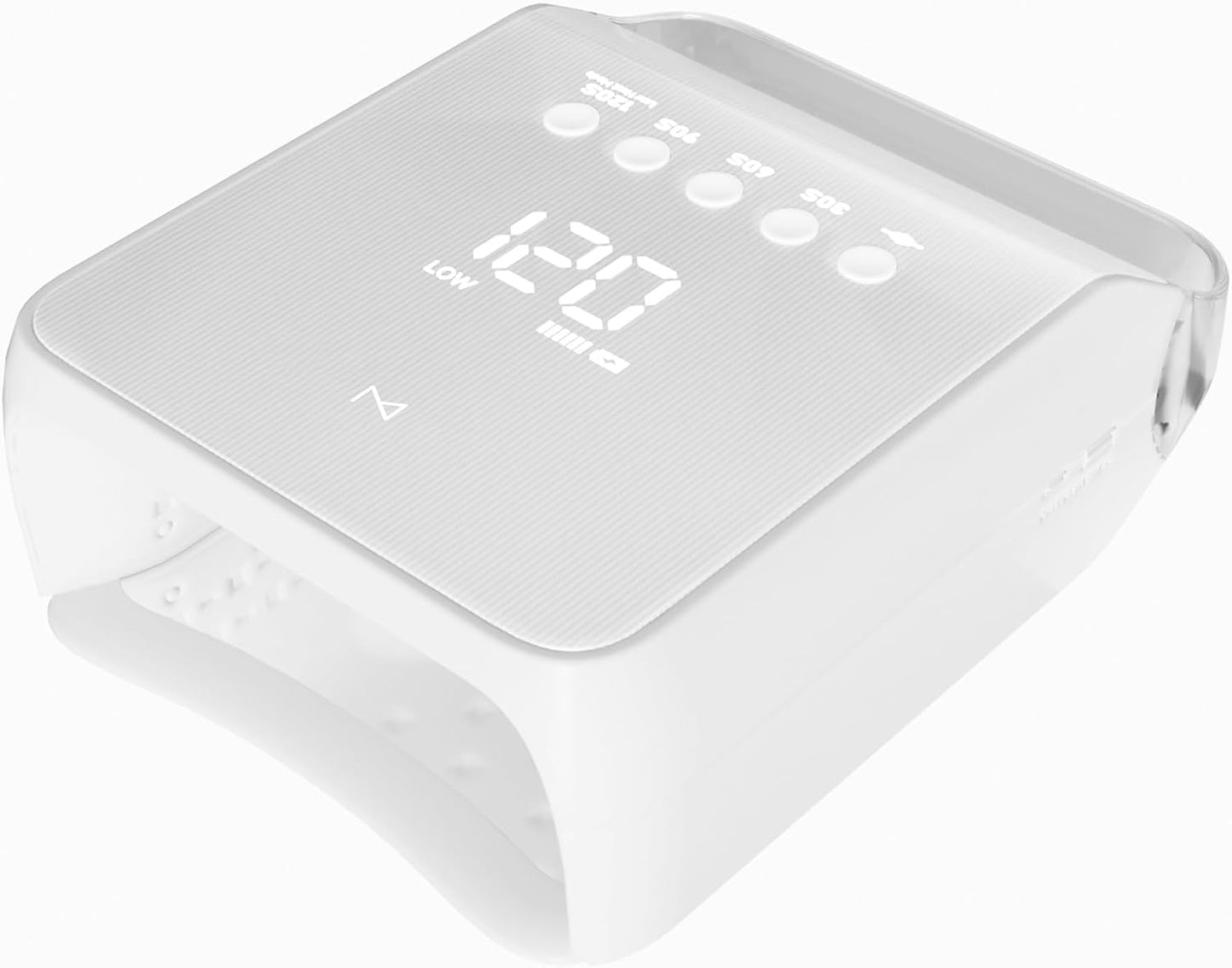 96W UV LED Nail Lamp - Cordless Rechargeable Gel Nail Dryer with Smart Sensor Timer | Portable Professional Nail Light - White