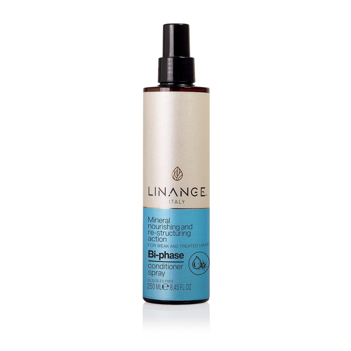 LINANGE Mineral Nourishing and Restructuring Bi-phase Conditioner Spray, 250 ml / 8.45 fl oz