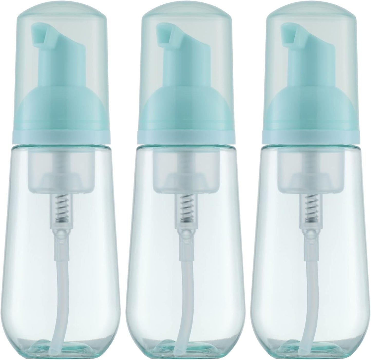 Foaming Lash Shampoo Bottle - Empty Travel Dispenser for Cleanser | 60ml, Green