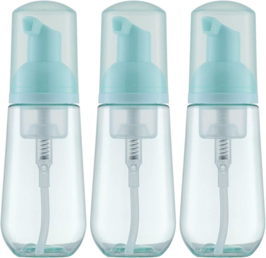 Foaming Lash Shampoo Bottle - Empty Travel Dispenser for Cleanser | 60ml, Green