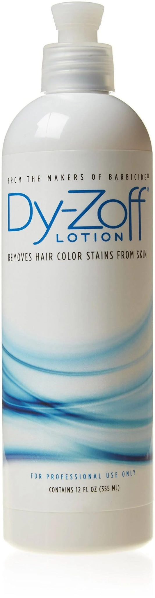 Dy-Zoff Hair Color Stain Remover Lotion (12 oz) – Professional Hair Dye Remover for Skin – Gently Removes Tint & Dye Stains – Ammonia-Free Color Remover for Dyed Hair Stains
