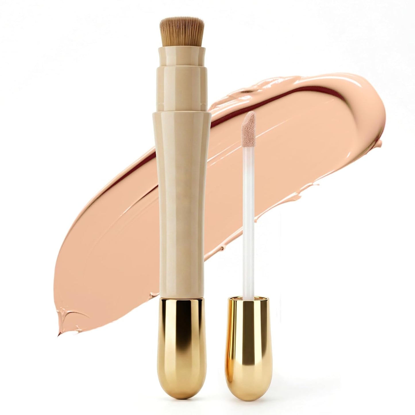 Under Eye Concealer - Full Coverage Waterproof Liquid Corrector for Dark Circles & Pimples | Natural Matte Finish, 0.23 fl oz