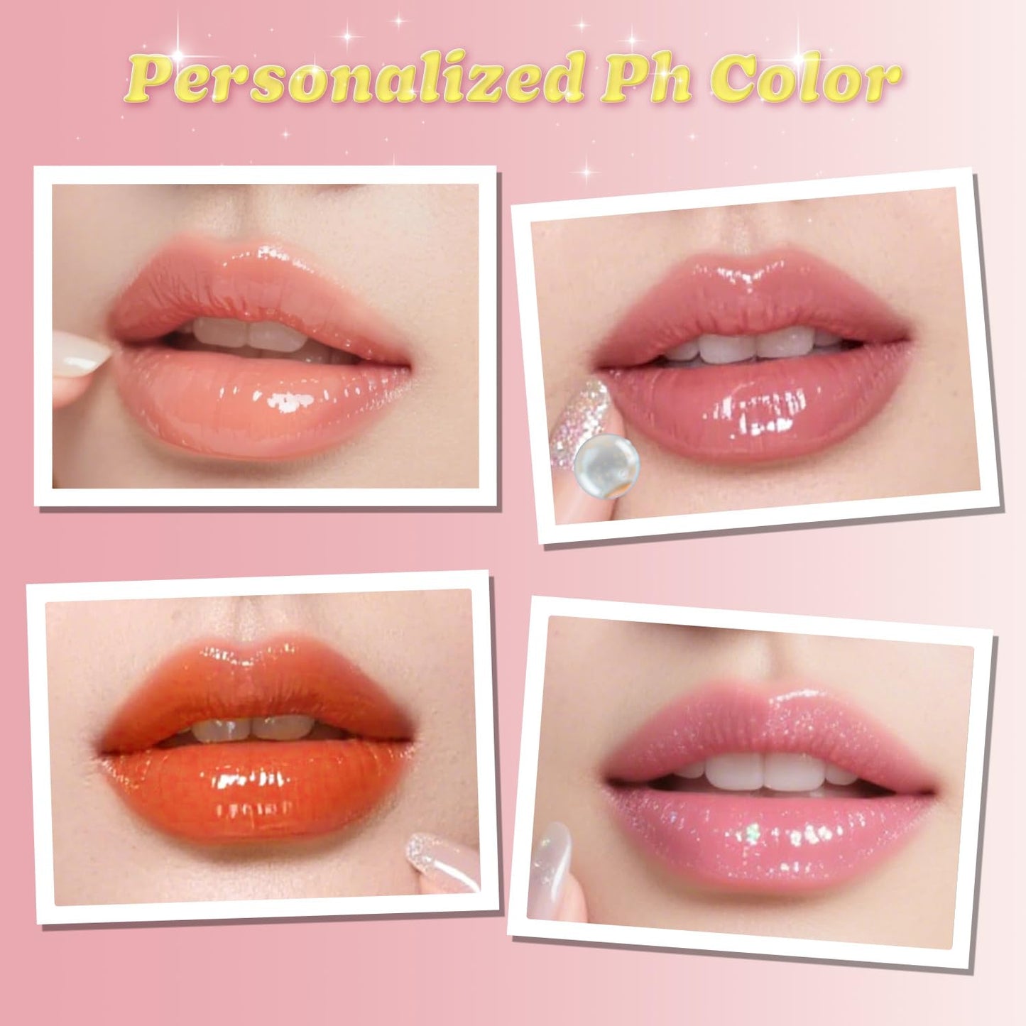 Josmon pH Adjusting Lipstick, Color Changing Lipstick, Clear Lip-stick That Changes Color, Long-Lasting Hydrating Shine Lip Balm, Non-Sticky Lip Gloss Stick, Suitable for All Skin Tones