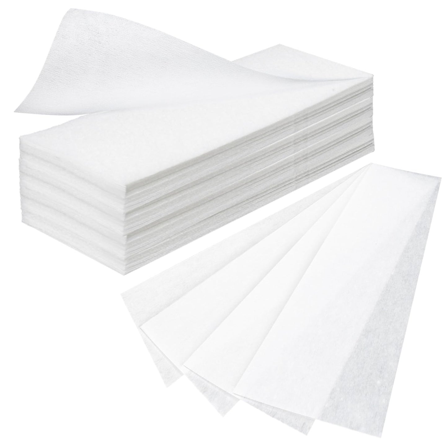 350 Wax Strips for Hair Removal - Non-Woven Fleece Waxing Strips,Skin-Friendly Tear-Resistant for Leg,Chest,Back,Face,Intimate Area - Waxing Kit for Women, Body Wax Strips (7.8" x 2.7",3.9" x 1.6")