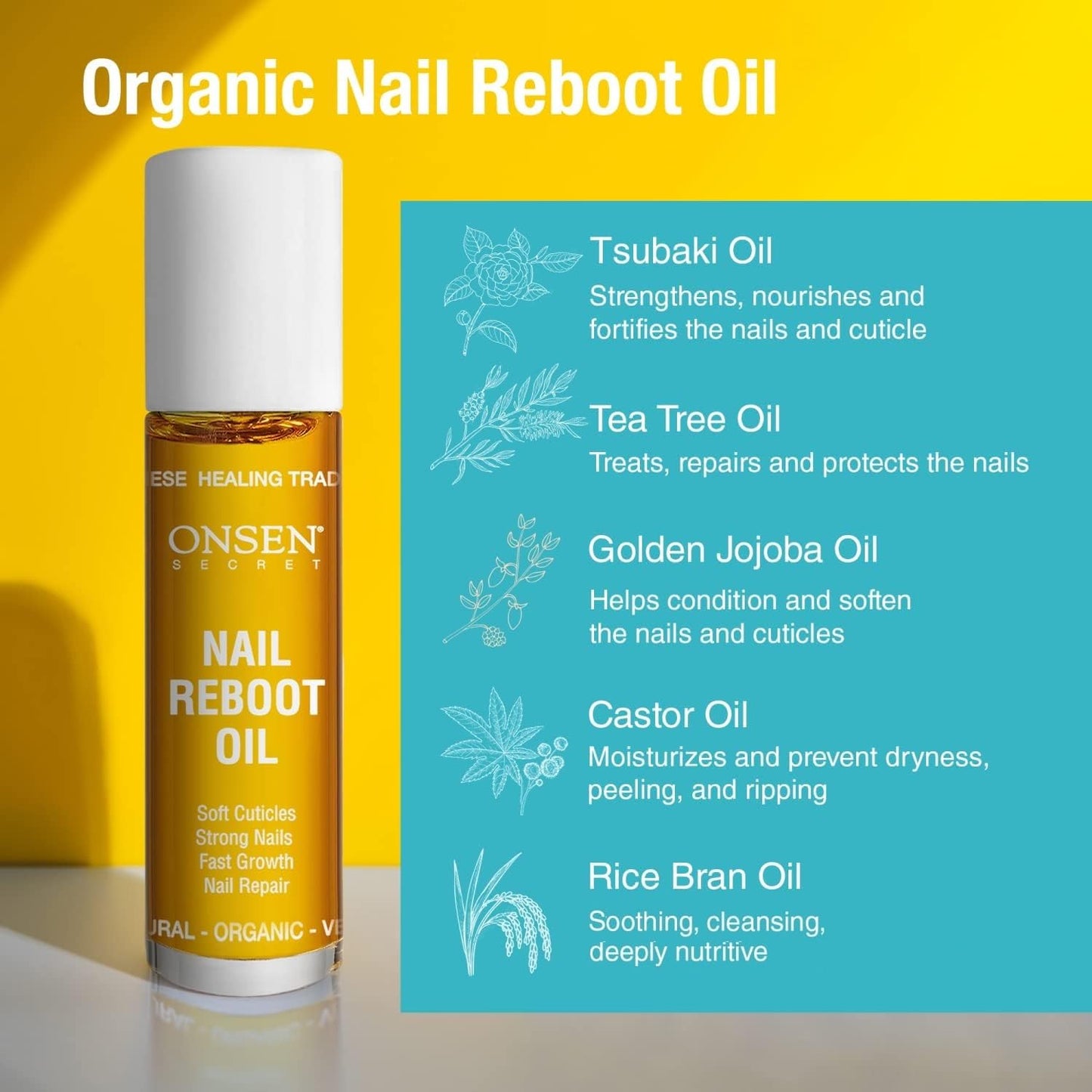 Nail Reboot Duo - Natural Treatment for Damaged Nails & Cuticle Repair | 15ml Cream & 10ml Oil