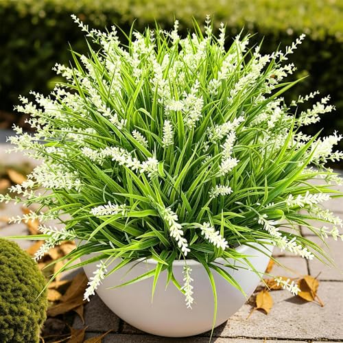 Gipsot 15 Bundles UV Resistant Artificial Lavender Plants - Indoor & Outdoor Decor