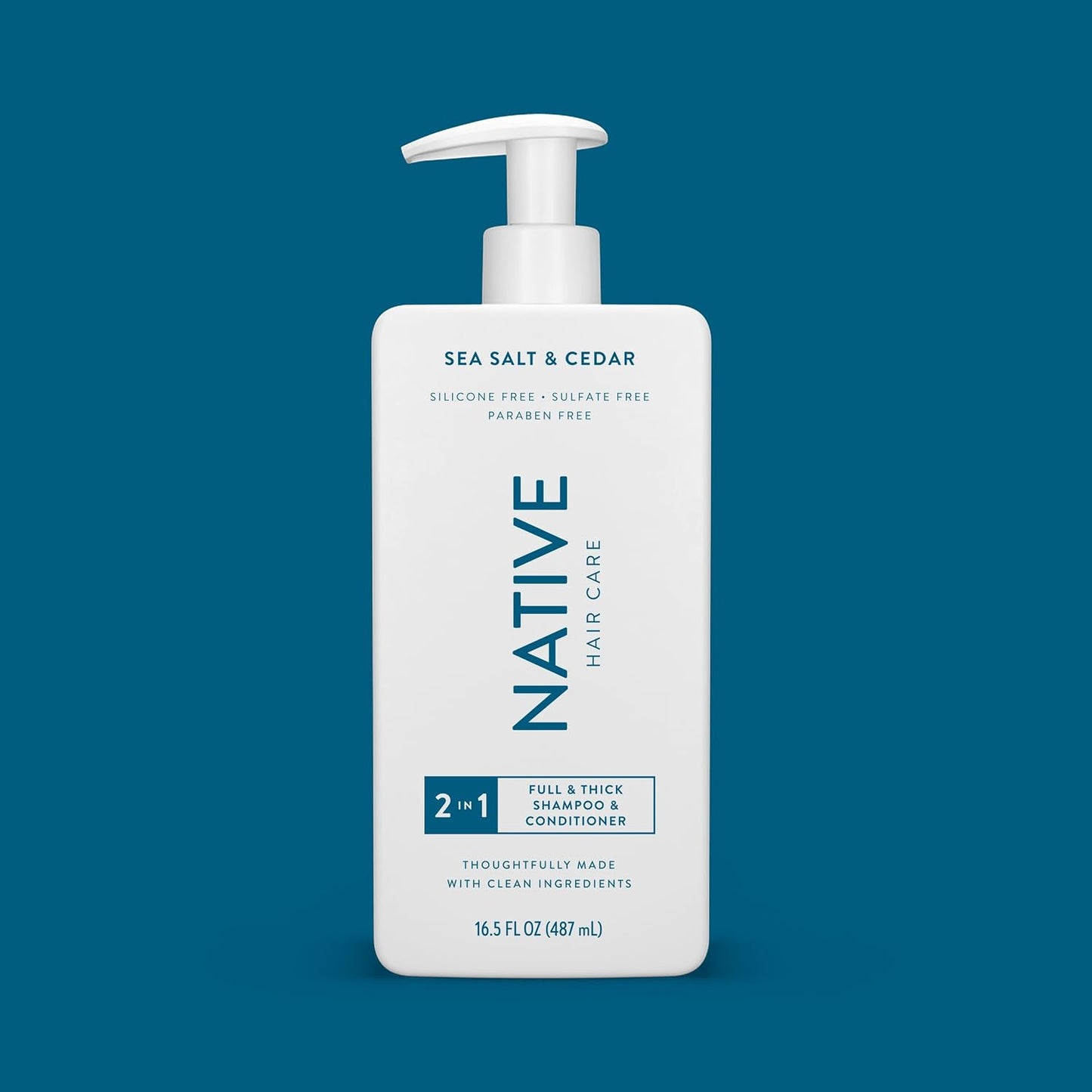 Native Sea Salt & Cedar 2-in-1 Shampoo & Conditioner Set - Moisturizing Formula, 16.5 fl oz