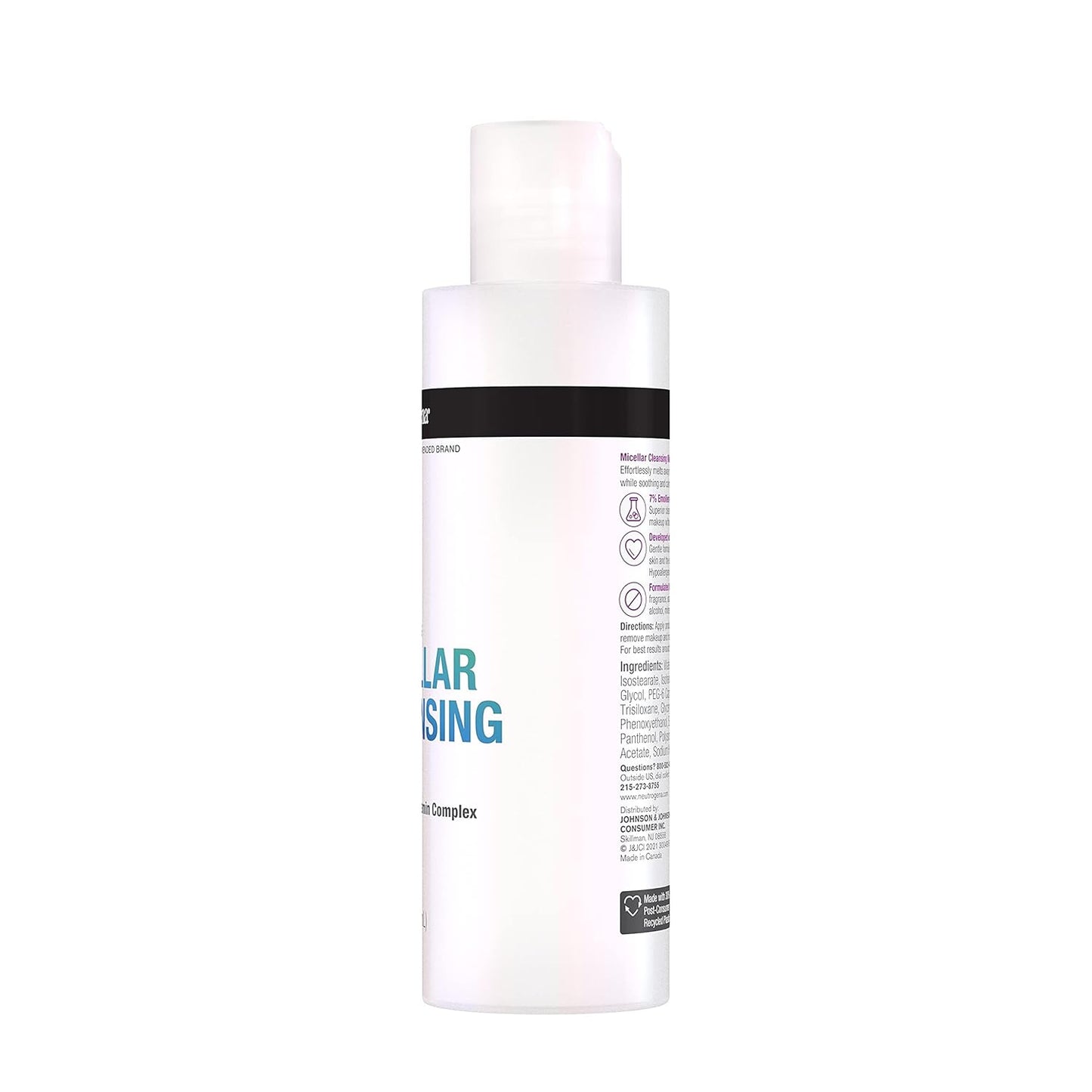 Neutrogena Makeup Remover - Nourishing Micellar Milk with 7% Emollient | Fragrance-Free, 6.7 fl. oz for Sensitive Skin