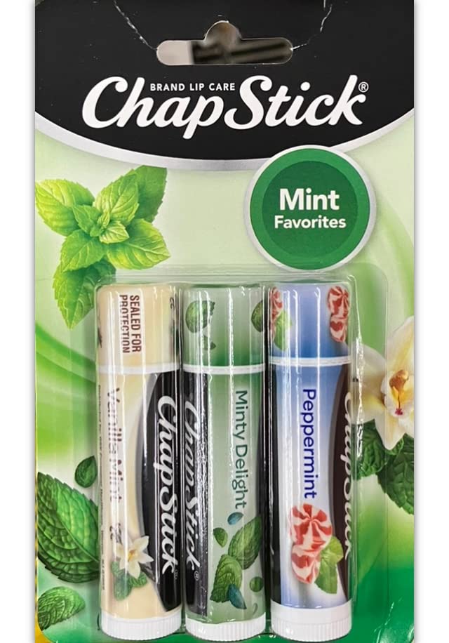 ChapStick Mint Favorites Lip Balm Collection - 3 Pack